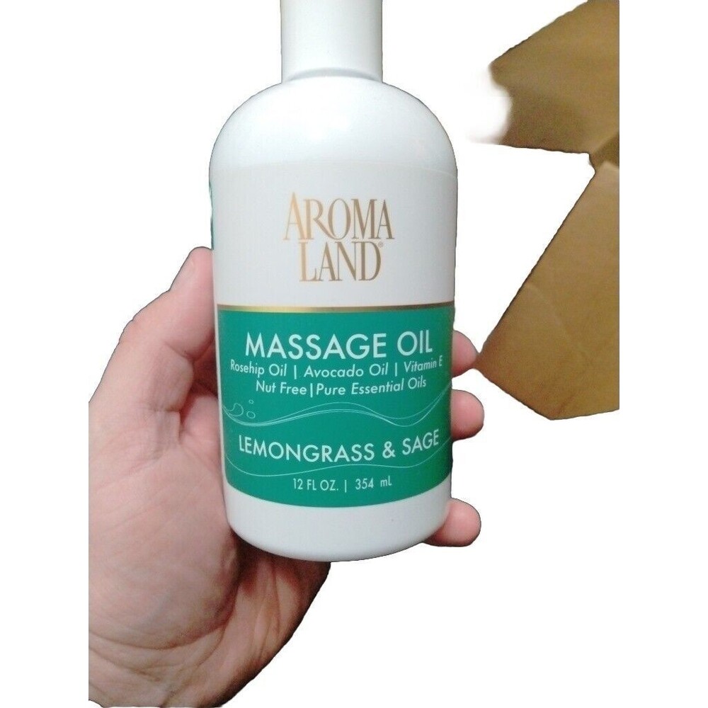 Lemongrass & Sage Body Massage Oil 12 oz